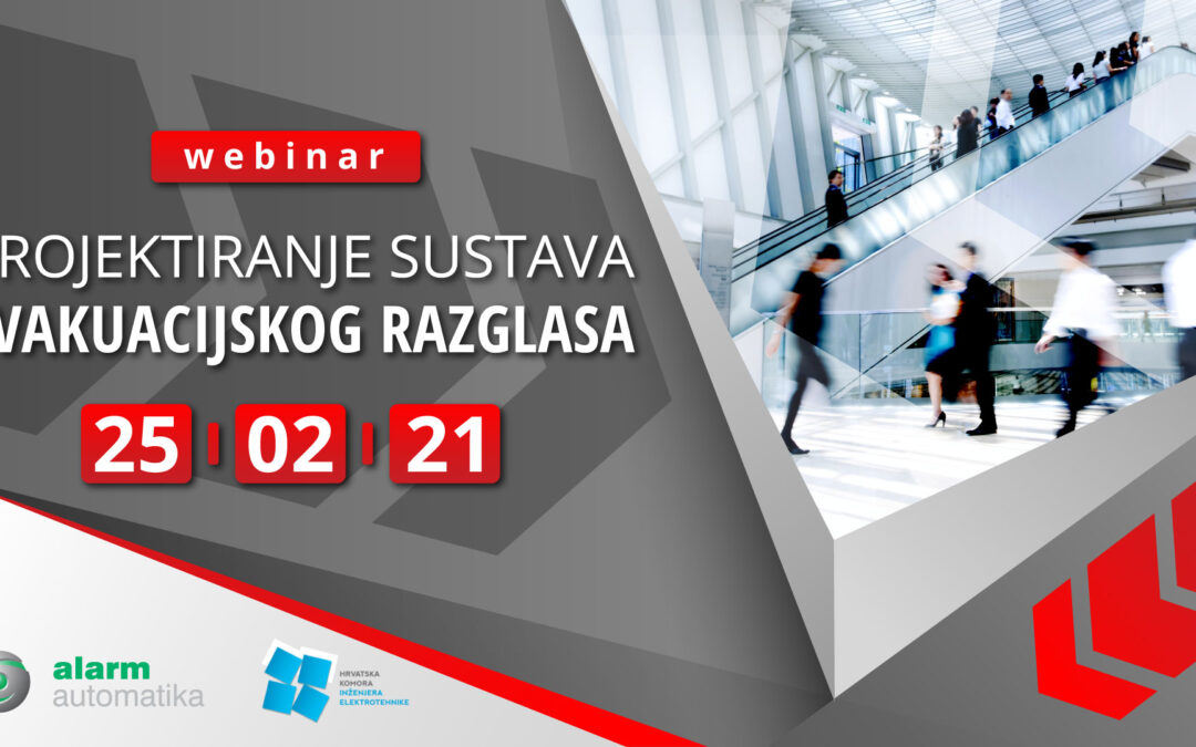 Webinar Projektiranje evakuacijskega sistema ozvočenja (EVAC)