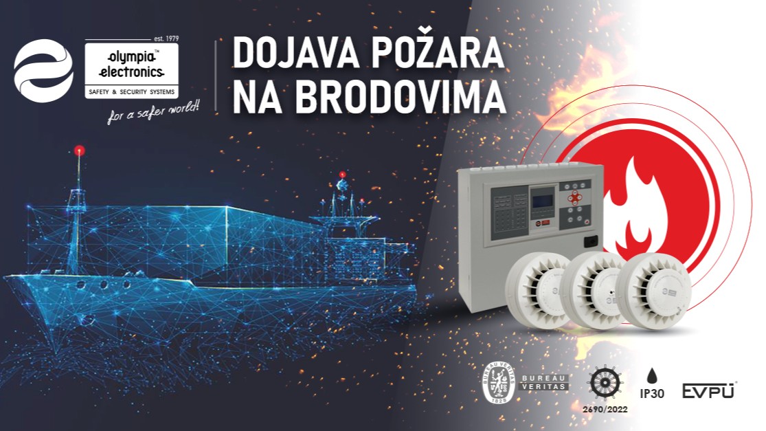 Proširujemo ponudu: certificirani sustavi za dojavu požara u pomorstvu