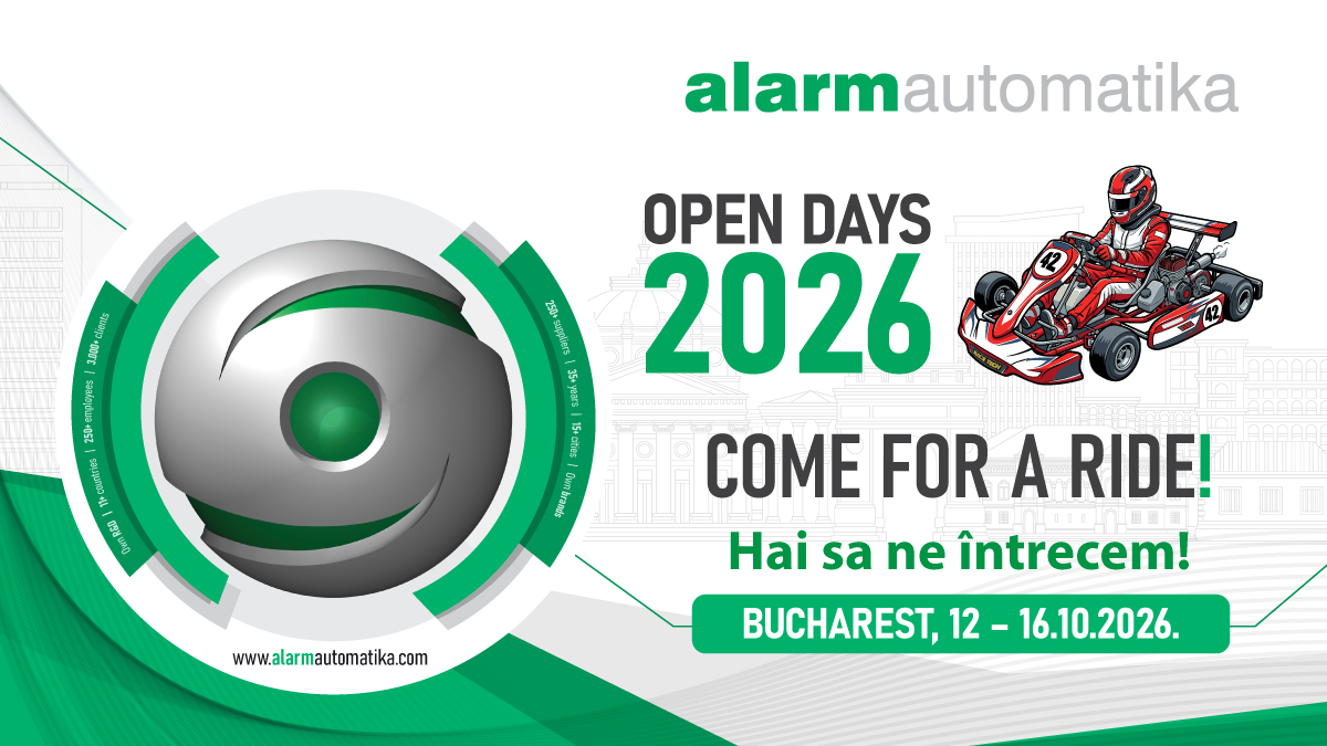Alarm automatika Open Days u Bukureštu od 12. do 16. listopada