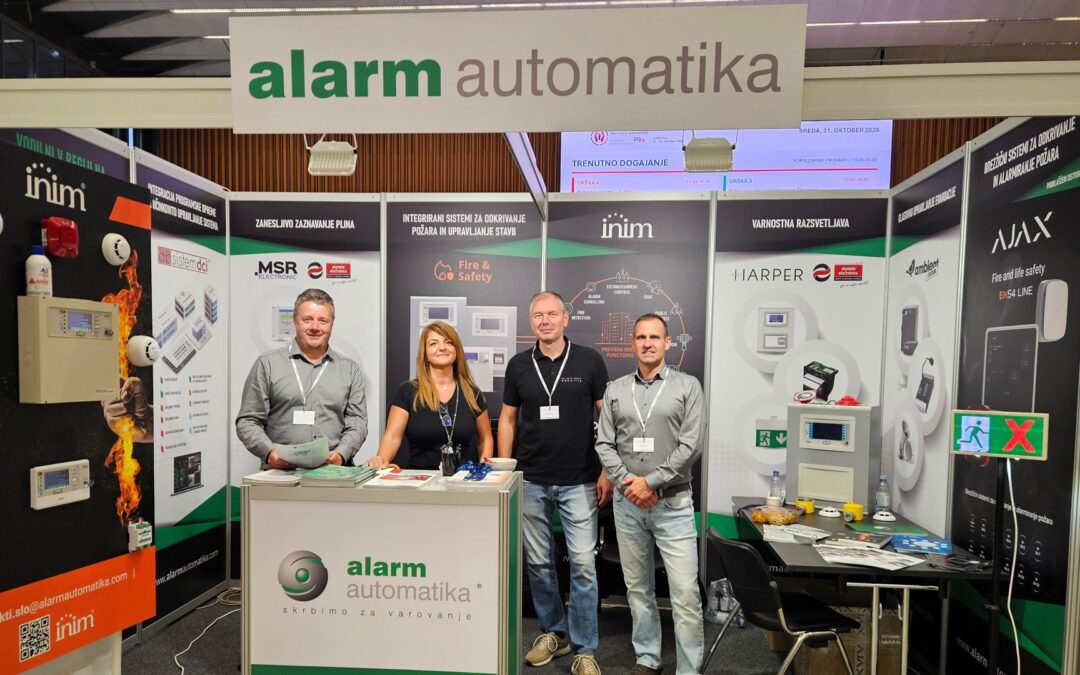Alarm automatika Slovenija prvi put na sajmu Varnost in preventiva 2026